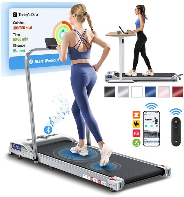 4 in 1 Walking Pad with Handle Bar for Home Fitness