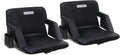Folding Stadium Seats for Bleachers w/Back Support - Portable Padded