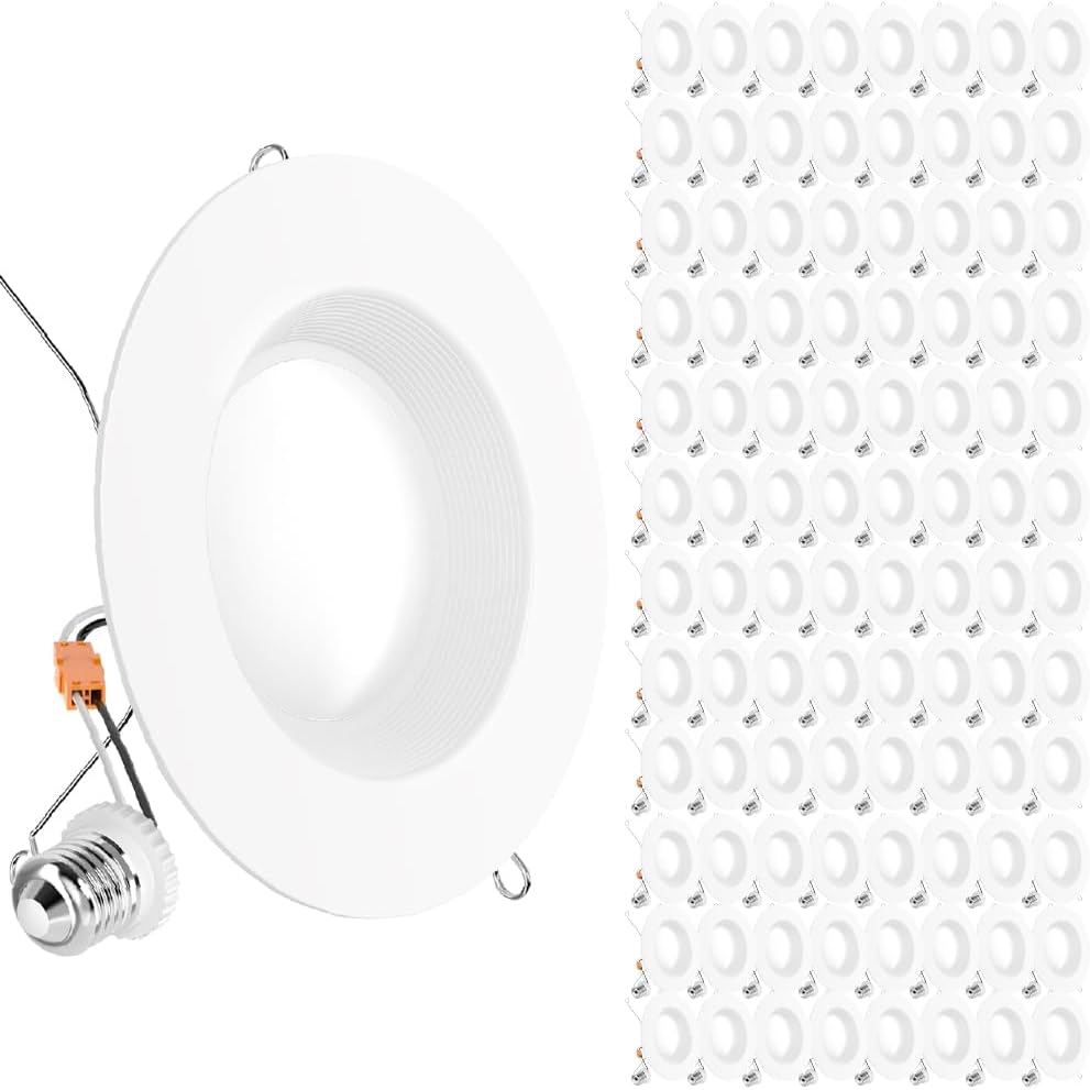 Sunco 96 Pack 6 Inch LED Recessed Light for Home Lighting