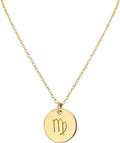 Handmade Zodiac Charm Necklace Virgo - Adjustable Everyday Pendant
