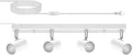 4 Light Track Lighting Kit White 4 Way Plug in Ceiling Spotlight