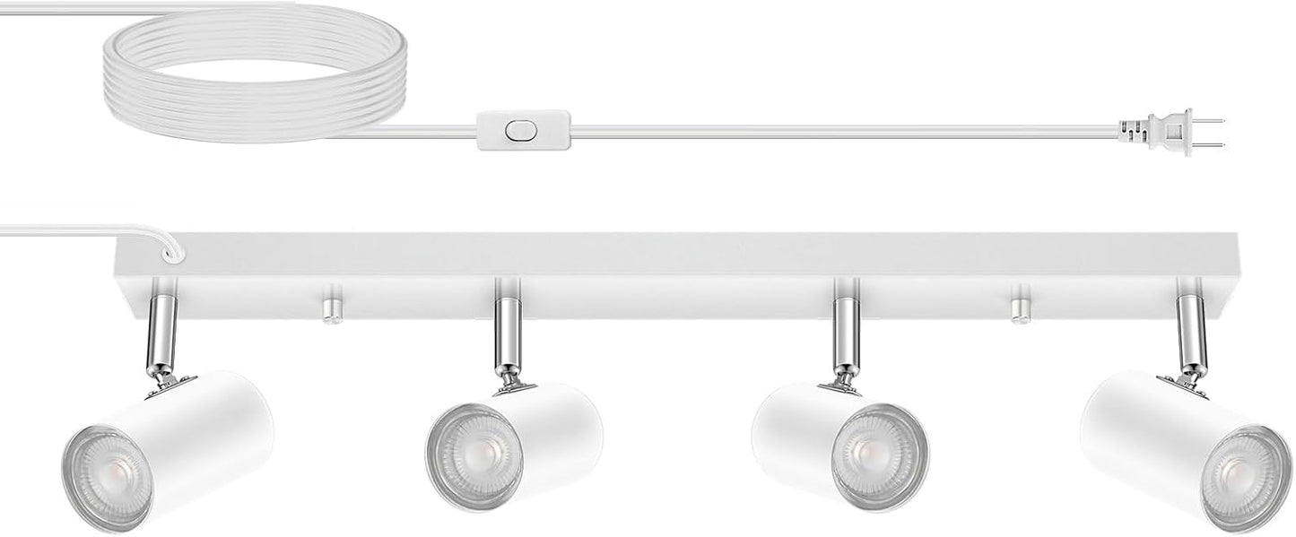 4 Light Track Lighting Kit for Modern Indoor Spaces