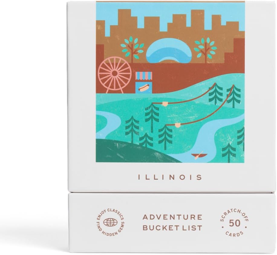 Illinois Adventure Bucket List: 50 Scratch-Off Cards for Fun