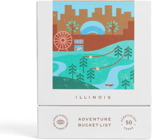 Illinois Adventure Bucket List: 50 Scratch-Off Cards for Fun