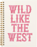 Pink Coquette West Notebook - Trendy Preppy Lined Spiral Notebook