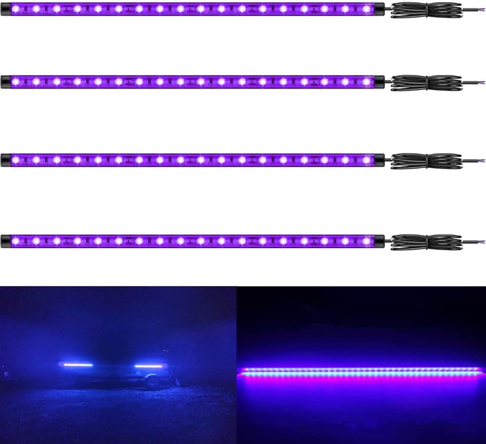 12V Marine Boat Ultra Violet UV Black Light LED Strip for Fishing