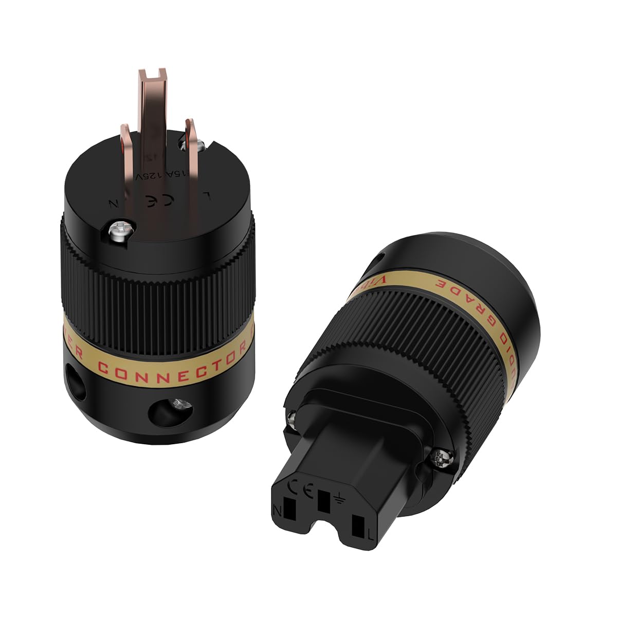 Viborg HiFi Power Plug Set VM501+VF501 for Audiophile Cables