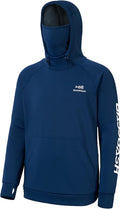 BASSDASH Mens Fishing Fleece Hoodie with Neck Gaiter for Comfort