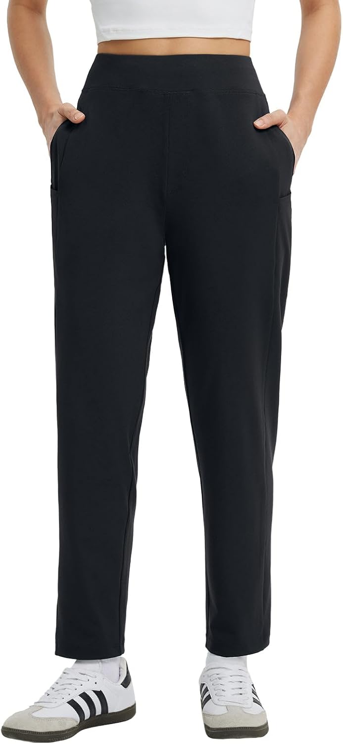 Baleaf Womens Travel Pants with 6 Pockets for Work and Leisure