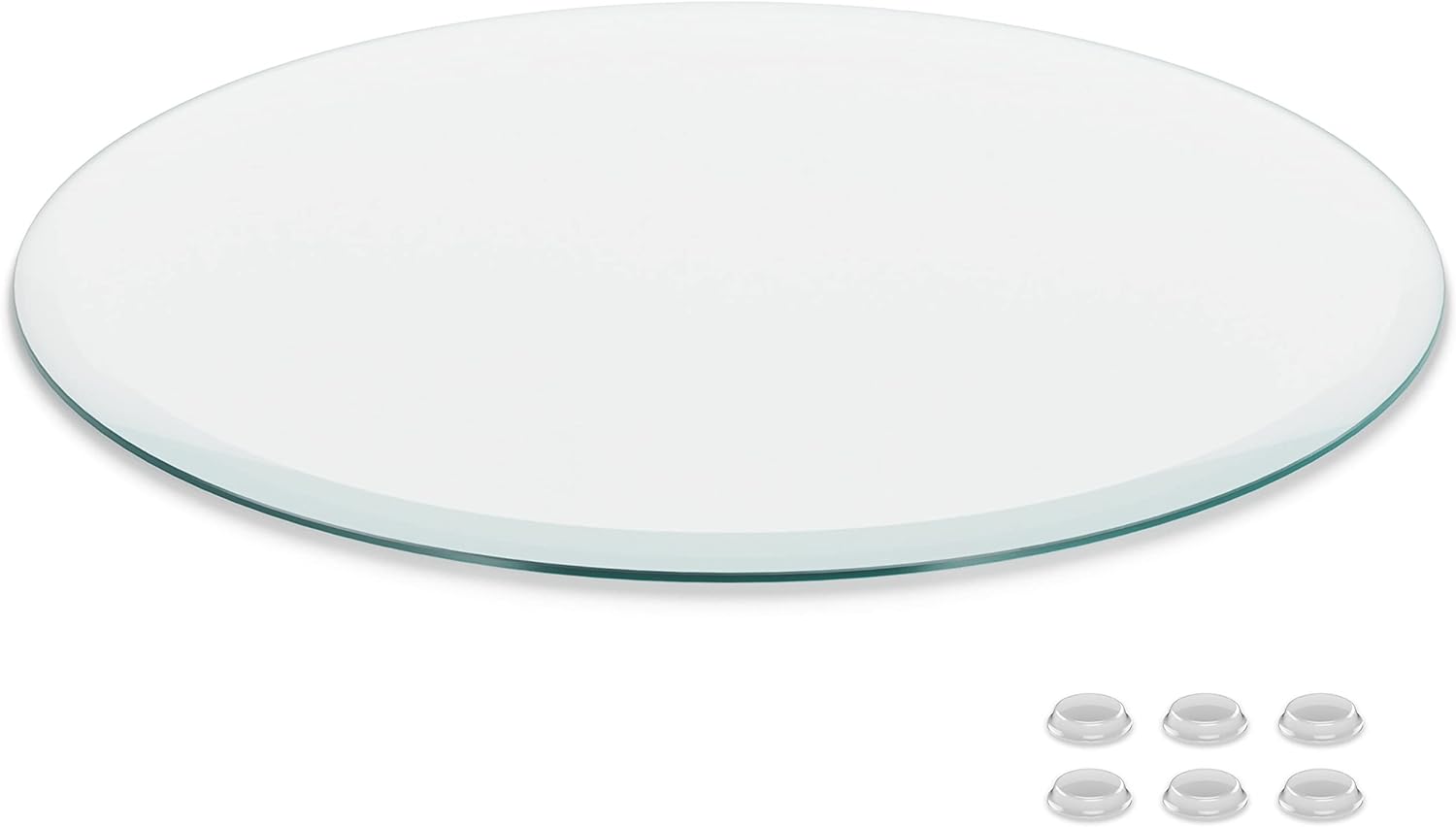 28 Inch Round Glass Table Top - Clear Tempered Glass Protector