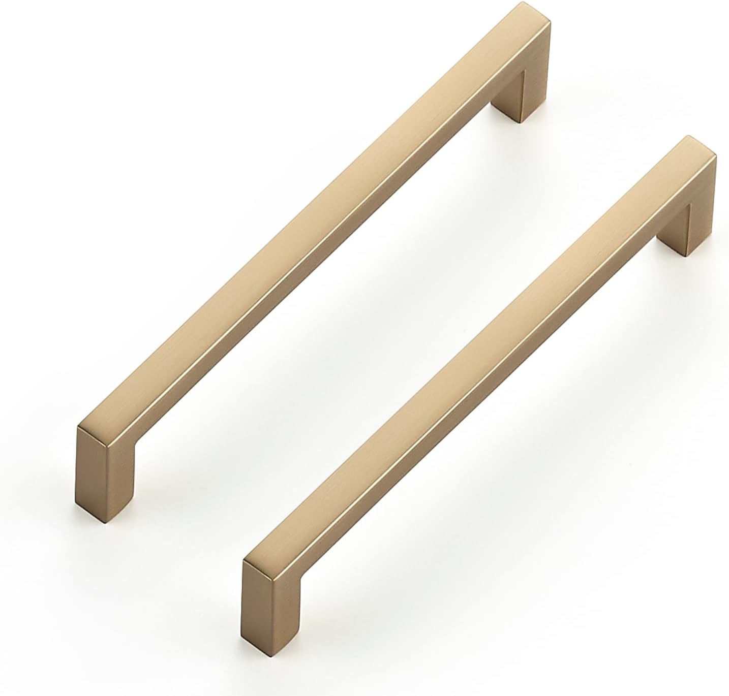 Ravinte 15 Pack Solid 5 Inch Center to Center Slim Square Bar Pulls
