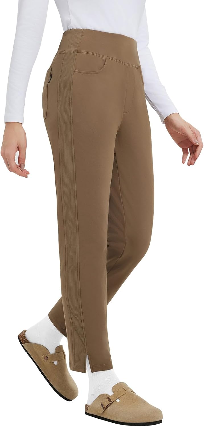 Baleaf Women's Fleece Lined Pants for Winter Travel and Hiking