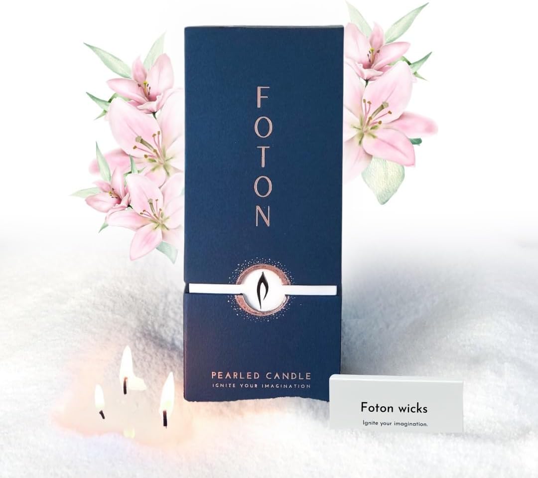 Foton Pearled Candle 18 Oz - Luxury Tropical Hawaiian Scent