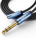 1/4 to 3.5mm Headphone Adapter 6.6 ft - Durable Stereo Cable