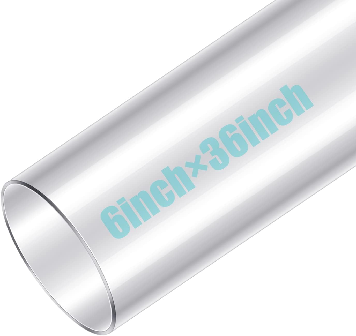 Geetery Clear PC Pipe Long Polycarbonate Tube for Dust Collection