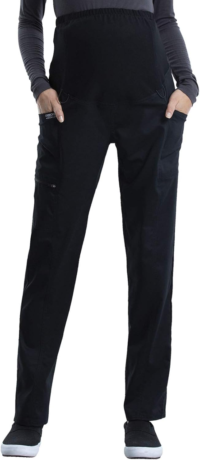 Cherokee Maternity Scrub Pants for Women with Belly Coverage