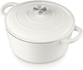 E-far 6 Quart Dutch Oven - Durable Enameled Cast Iron for Baking