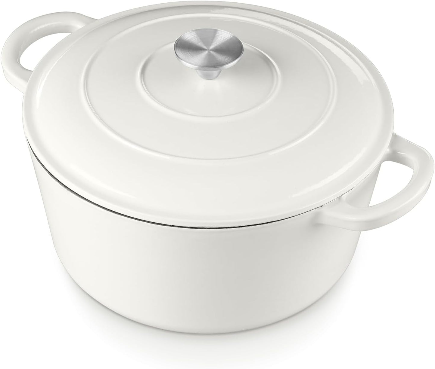 E-far 6 Quart Dutch Oven for Braising, Stews, and Roasting