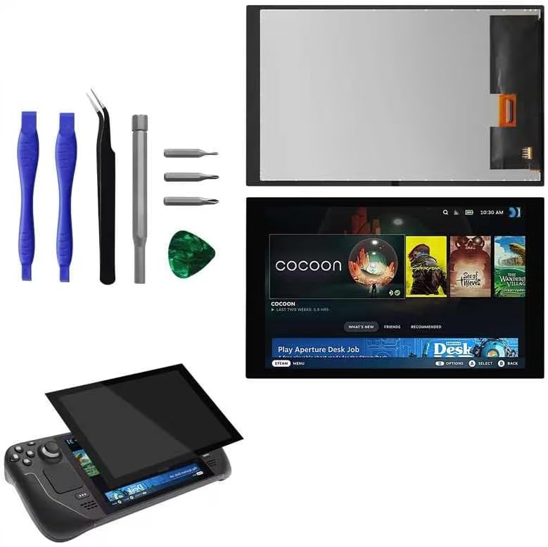 7 Inch LCD IPS Touch Screen Replacement for Steam Deck Console
