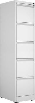 Vertical Steel File Cabinet 5-Drawer Locking File Cabinet