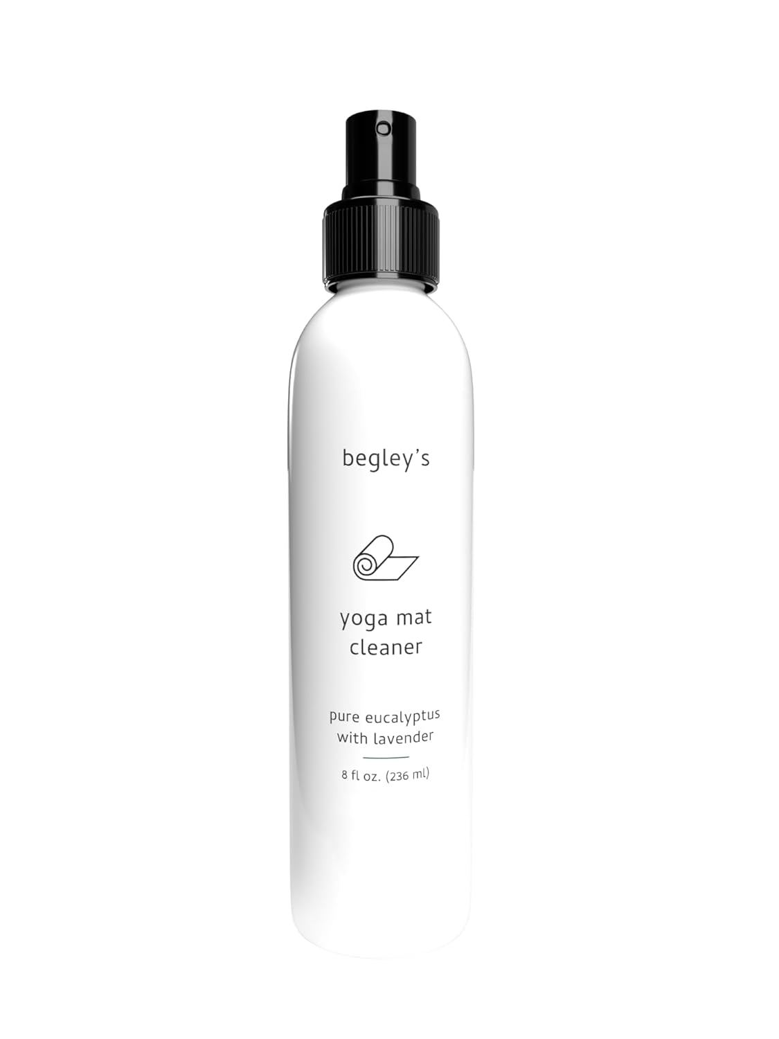 Begley's 8oz Yoga Mat Spray, Natural Eucalyptus & Lavender