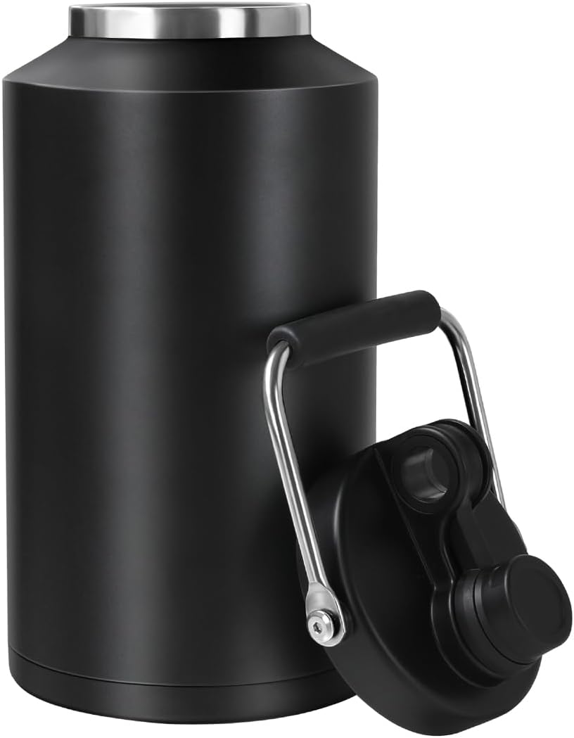 Gallon Water Jug Insulated Stainless Steel 128 oz for All Drinks