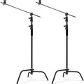 Heavy-Duty Steel C-Stand for Pro Photography Light Setup