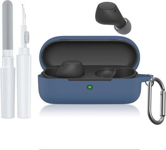 Soft Silicone Sony WF-C510 Case Set in Dark Blue