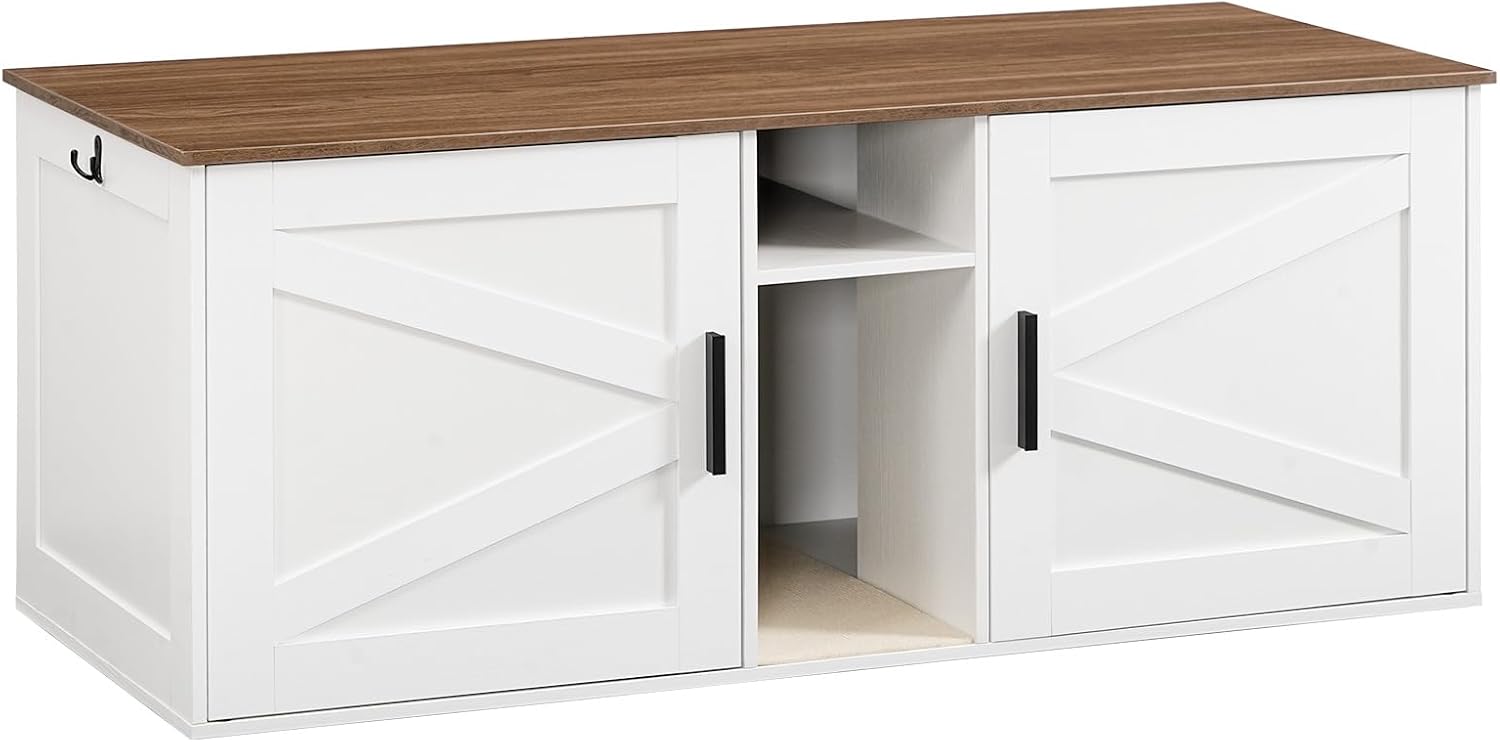 Double Litter Box Enclosure for Modern Cat Families
