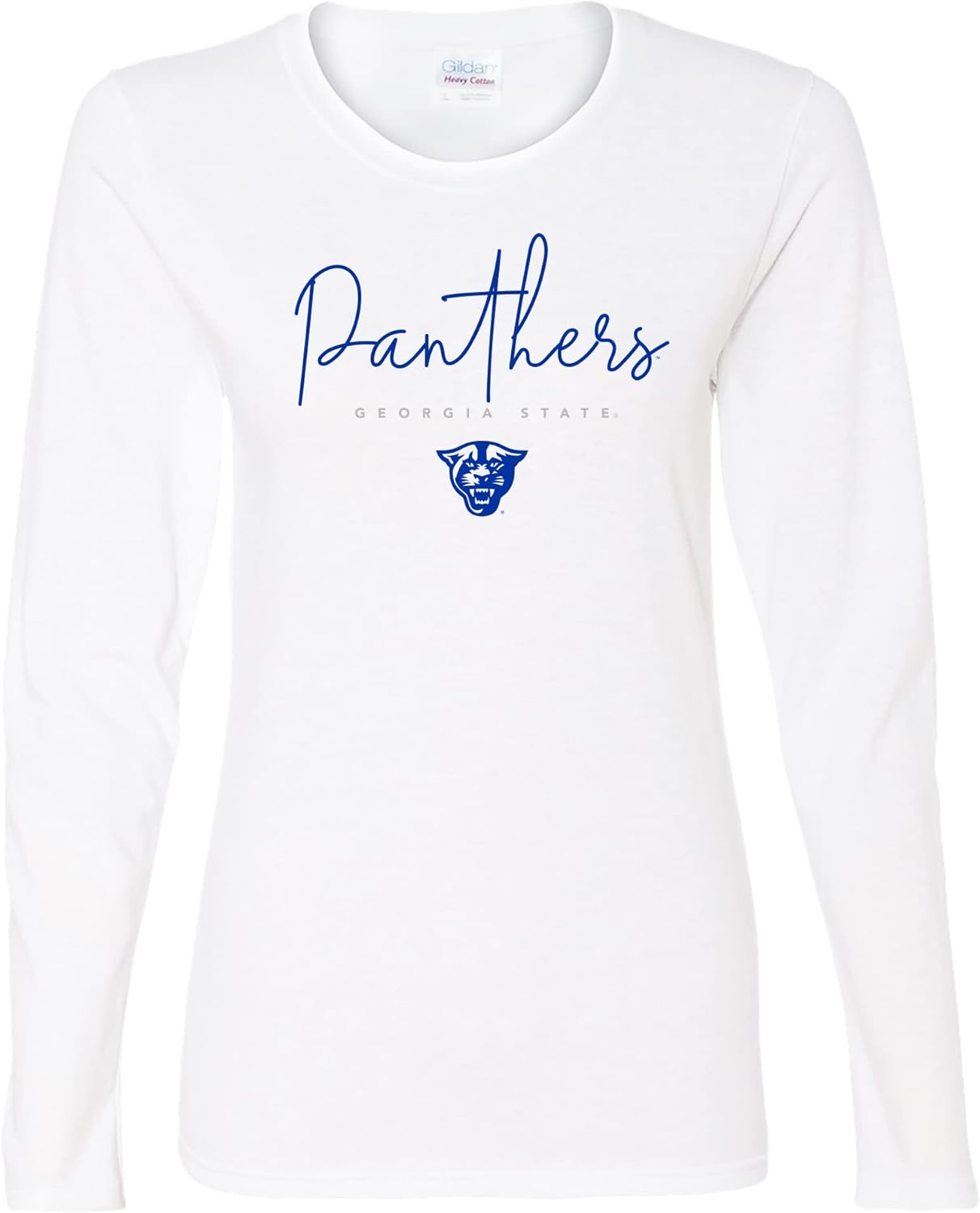 NCAA Thin Script Womens Long Sleeve T Shirt for Georgia State Fans