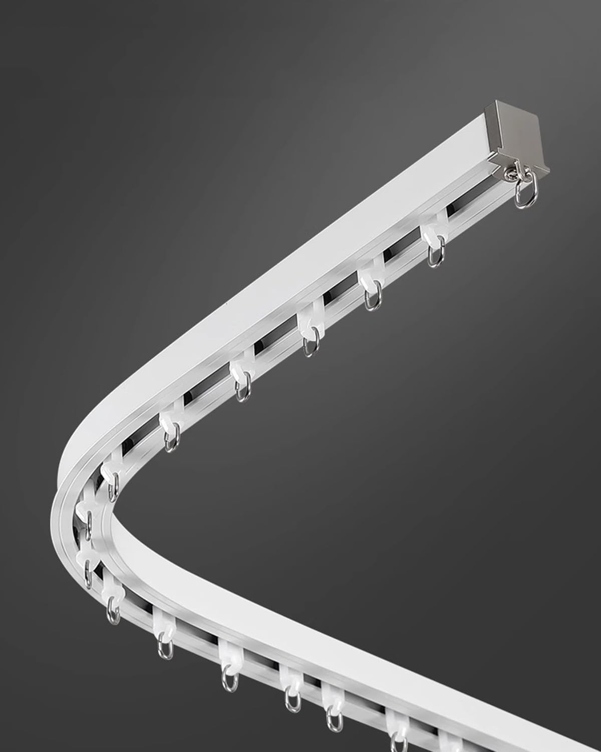 Flexible Recessed Curtain Track & Fittings - Room Divider Solution