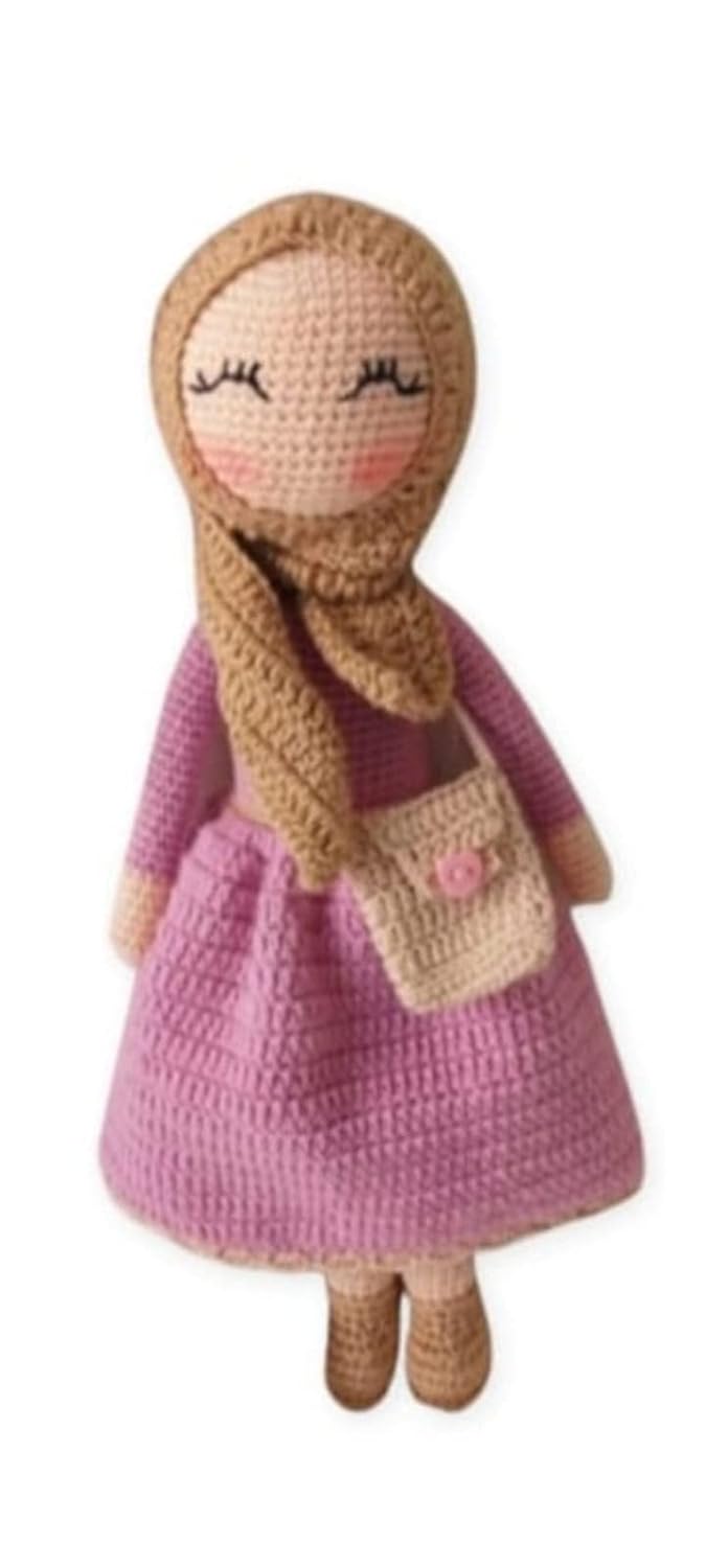 Crochet Hijab Doll - Handmade Amigurumi Muslim Doll for Kids