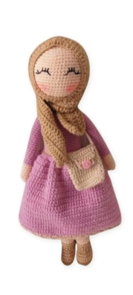 Crochet Hijab Doll - Handmade Amigurumi Muslim Doll for Kids