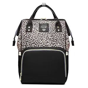 LAMOGRAFY Leopard Print Nappy Bags for Stylish Baby Care