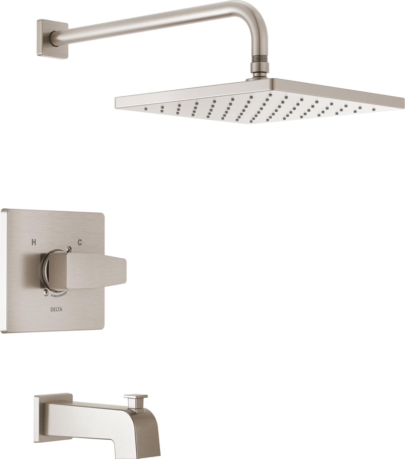 Delta Faucet Modern Raincan Square Tub and Shower Trim Kit Review
