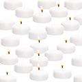 White Floating Candles 2 in Pack of 72 - Long Burn, Dripless