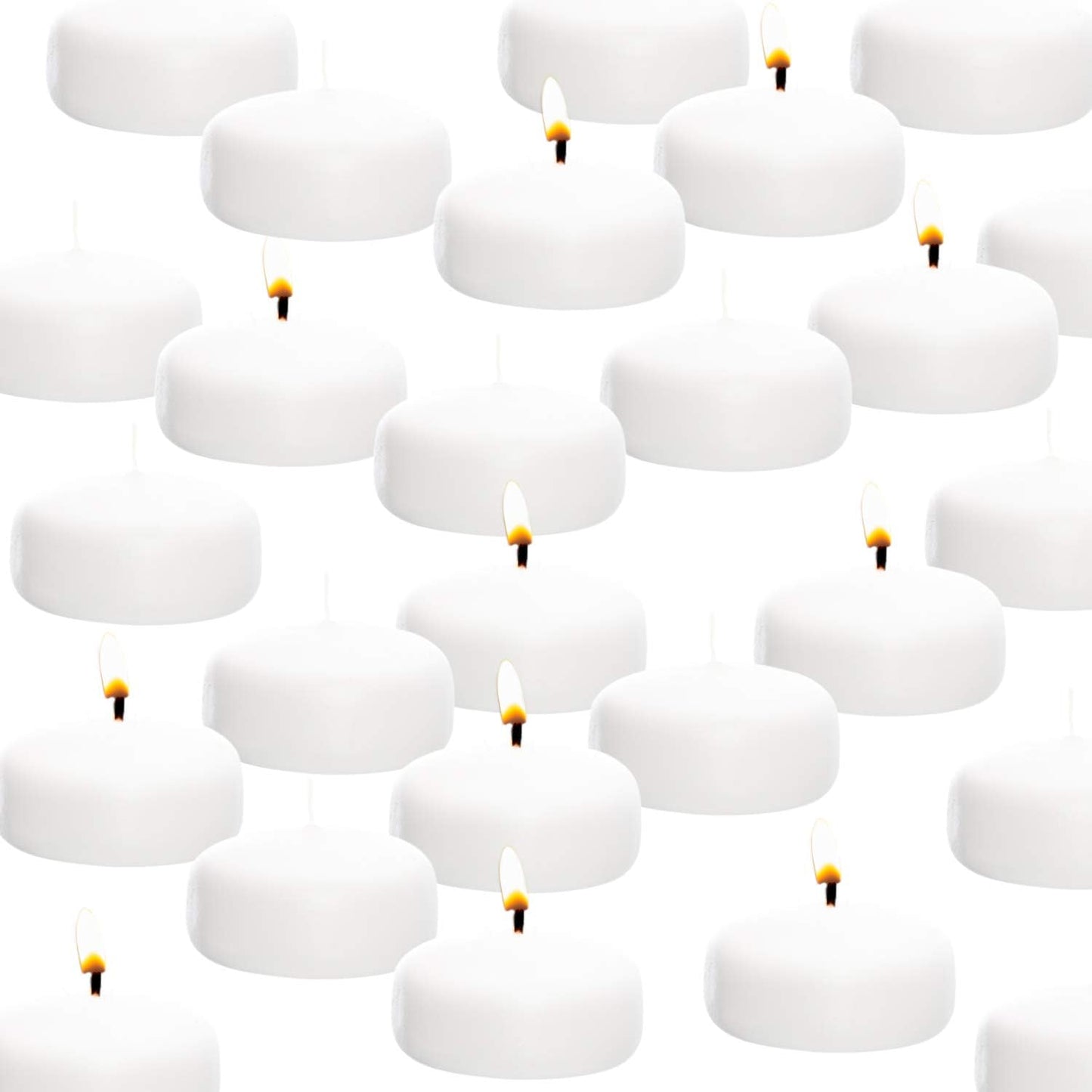Premium White Floating Candles for Weddings and Home Decor