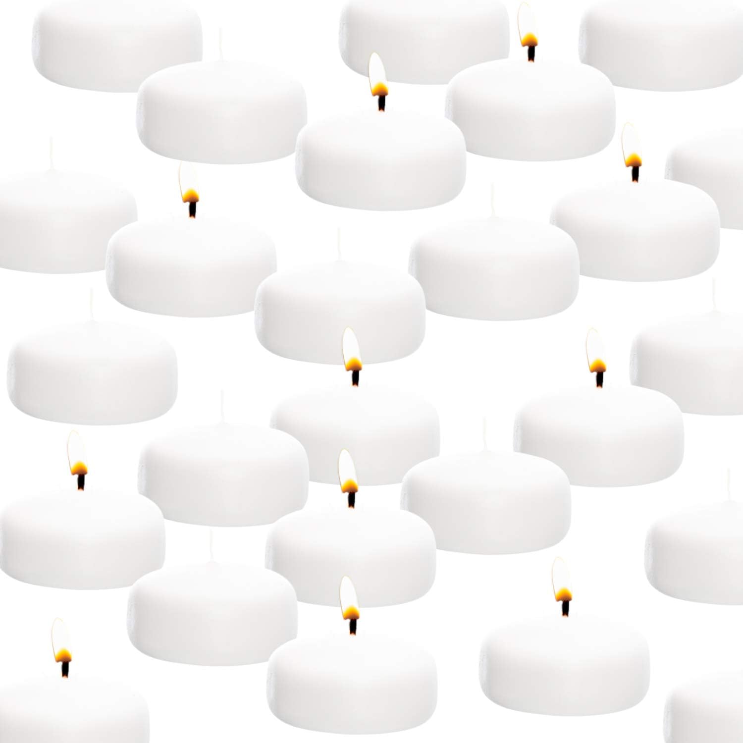 Premium White Floating Candles for Weddings and Home Decor