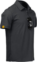 ZITY Mens Polo Shirt Short Sleeve Sports Golf Tennis T-Shirt Review