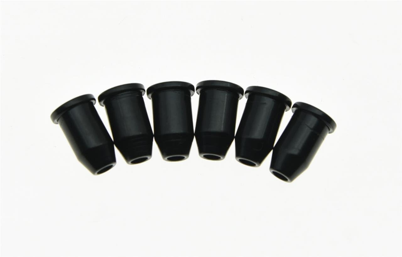 KAISH 6x Black Guitar String Ferrules for Telecaster - Enhance Tone! 