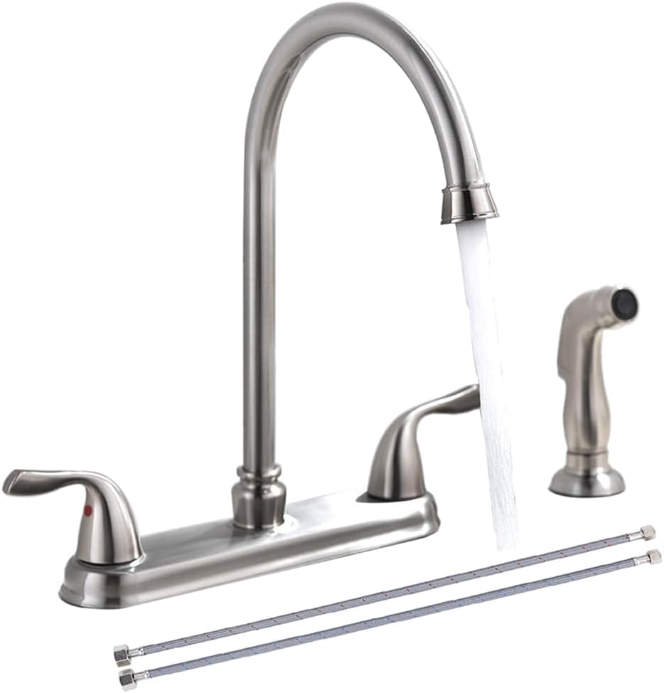 SHACO Kitchen Faucet with Side Sprayer for Easy Water Control