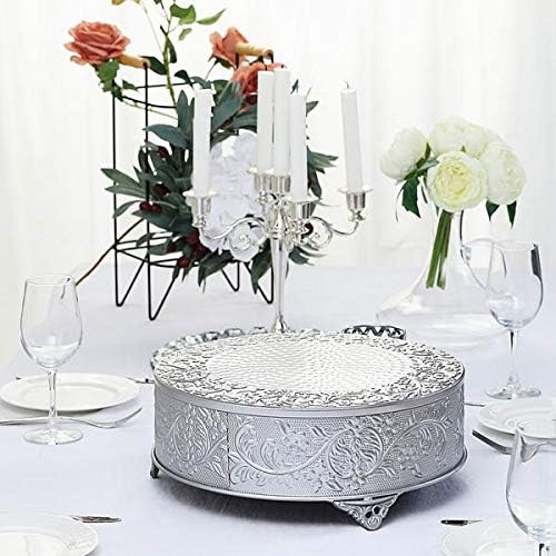 Elegant Round Metal Cake Stand for Weddings and Events
