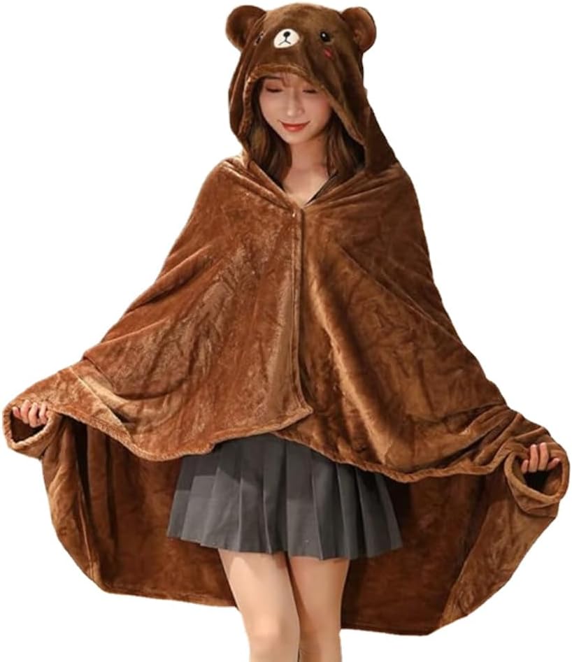 Warm & Cozy Hooded Cape Blanket - Snuggle in Style!