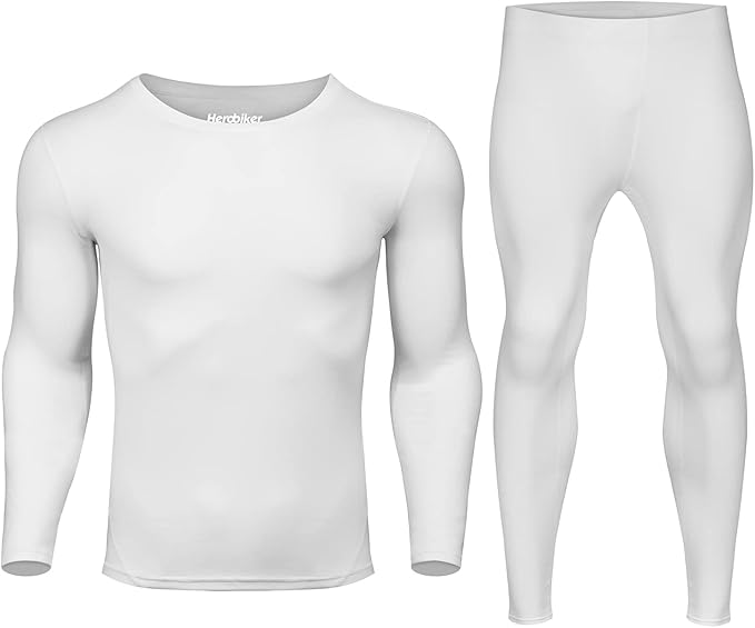 HEROBIKER Long Johns Thermal Underwear for Men Winter Warmth