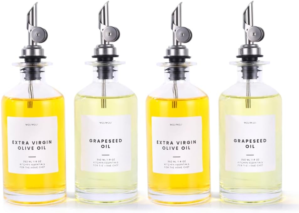 Molimoli Olive Oil Dispenser Bottle Set for Modern Kitchens