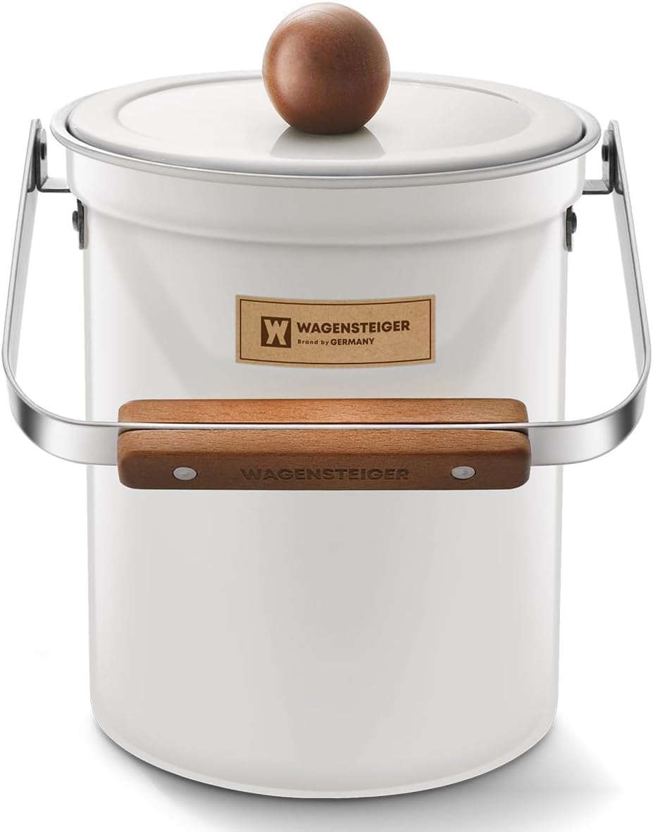 Stylish Kitchen Countertop Compost Bin with Airtight Lid