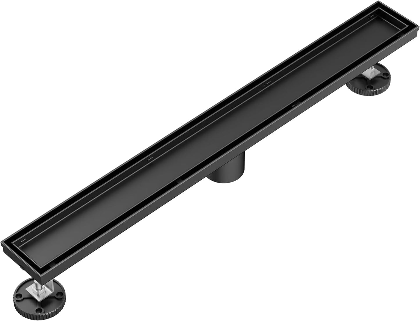 Neodrain 60 in Matte Black Linear Shower Drain for Modern Bathrooms