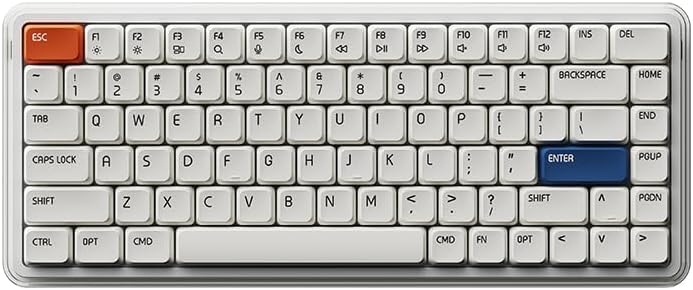 MelGeek O2 Wireless Mechanical Quiet Keyboard for Work and Play