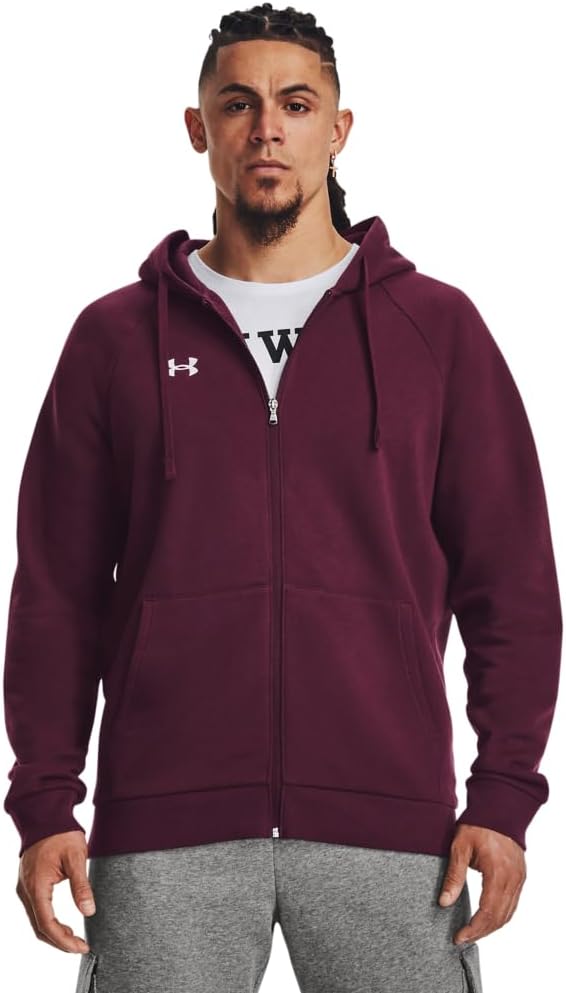 Under Armour mens Rival Fleece Full Zip Hoodie for Comfort