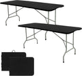 Set of 2 Folding Table 6 FT Portable Folding Tables - Lightweight